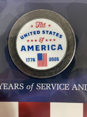 NIP Wounded Warrior Project Militaria Challenge Coin 250 Yrs Service 1776-2026